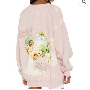 Boys Lie Blush Graphic Crew Neck Sweater